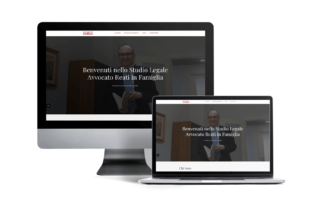 reati famiglia website mockup